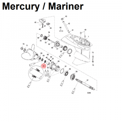 Uszczelnienie olejowe przekładni Johnson/Evinrude & Mercury/Mariner