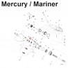 Uszczelnienie olejowe przekładni Mercury/Mariner